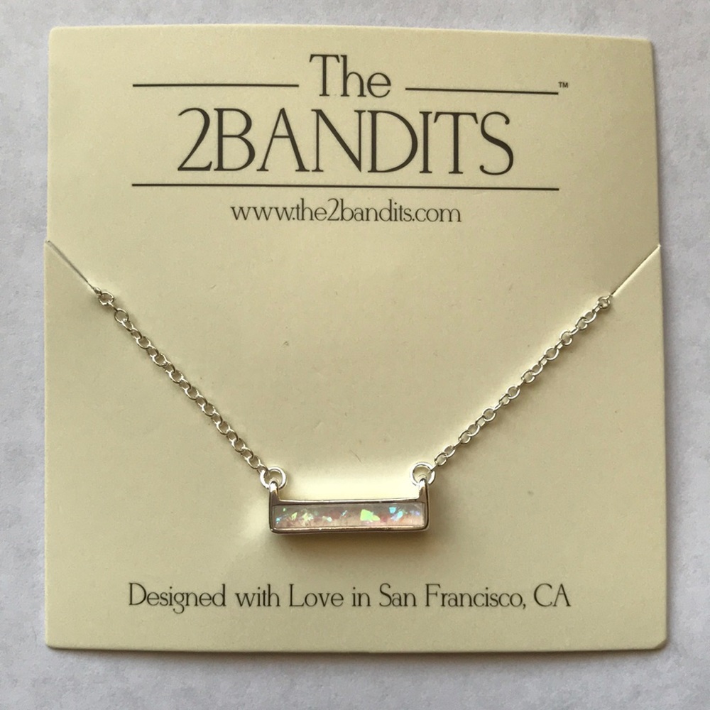 Opal Bar Necklace